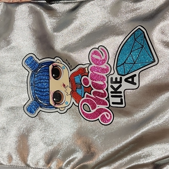 Shiny Silver LOL Suprise bomber jacket - Picture 4 of 8